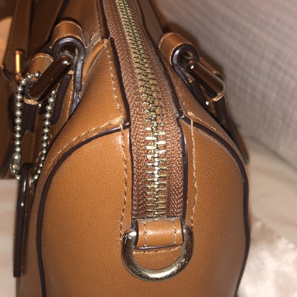 Coach Cognac Soft Leather Crossbody - Picture 3 of 16